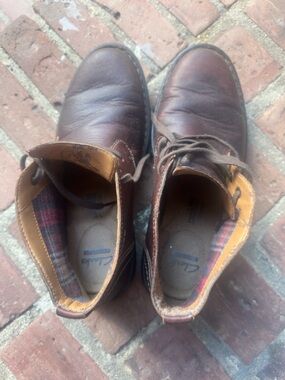 Clark's kyros limit lined leather short boots low heel size 9